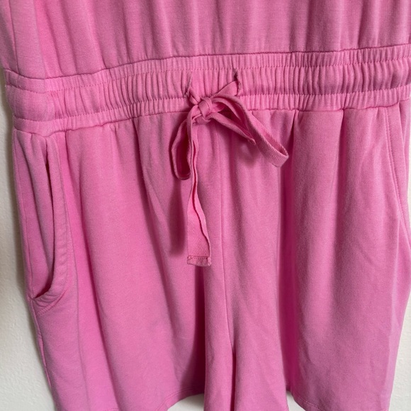 Daily Ritual Pink Drawstring Romper Size Small - Picture 5 of 9